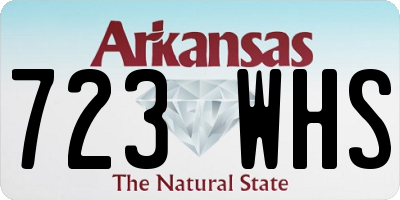 AR license plate 723WHS