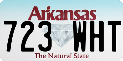AR license plate 723WHT