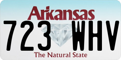 AR license plate 723WHV