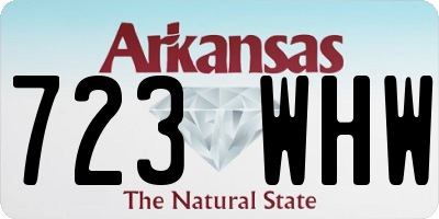 AR license plate 723WHW