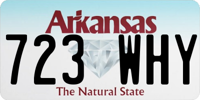 AR license plate 723WHY
