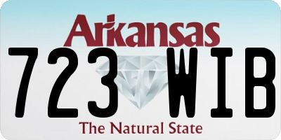 AR license plate 723WIB