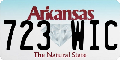 AR license plate 723WIC