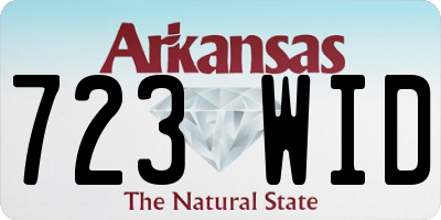 AR license plate 723WID