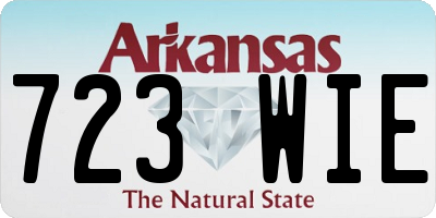 AR license plate 723WIE