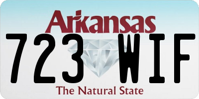 AR license plate 723WIF