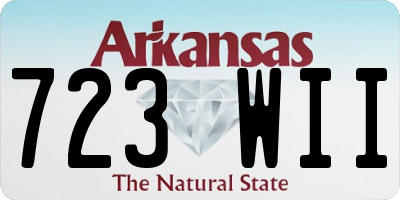 AR license plate 723WII