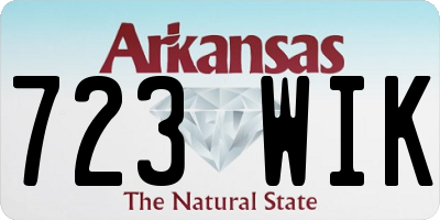 AR license plate 723WIK
