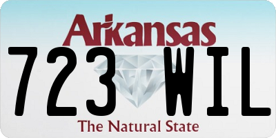 AR license plate 723WIL