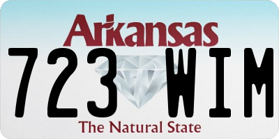AR license plate 723WIM