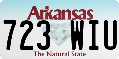 AR license plate 723WIU
