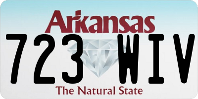 AR license plate 723WIV