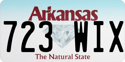 AR license plate 723WIX