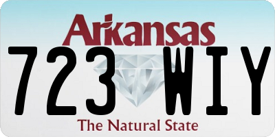 AR license plate 723WIY
