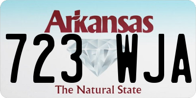 AR license plate 723WJA