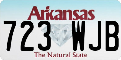 AR license plate 723WJB