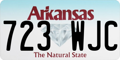 AR license plate 723WJC