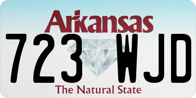 AR license plate 723WJD