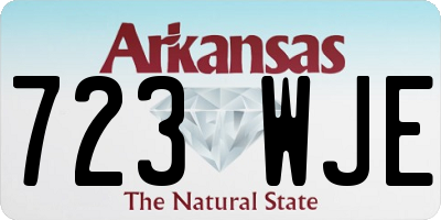 AR license plate 723WJE