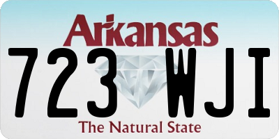 AR license plate 723WJI