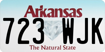 AR license plate 723WJK
