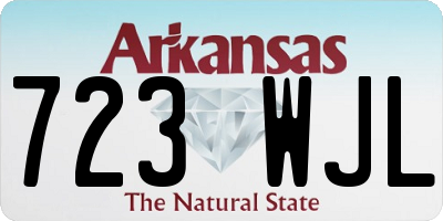 AR license plate 723WJL
