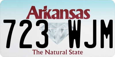 AR license plate 723WJM