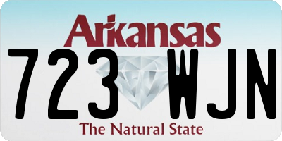 AR license plate 723WJN