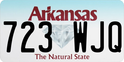 AR license plate 723WJQ
