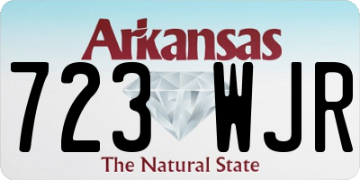 AR license plate 723WJR
