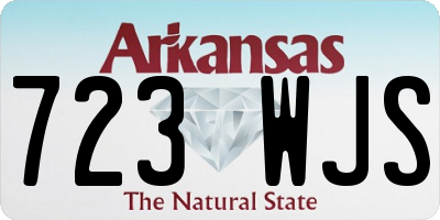 AR license plate 723WJS