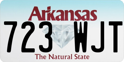 AR license plate 723WJT