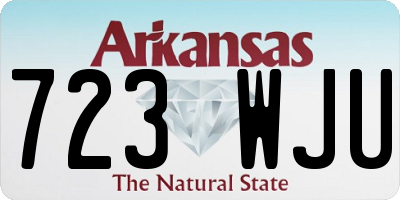 AR license plate 723WJU