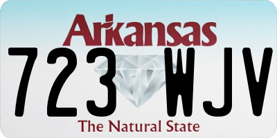 AR license plate 723WJV