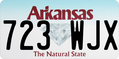 AR license plate 723WJX