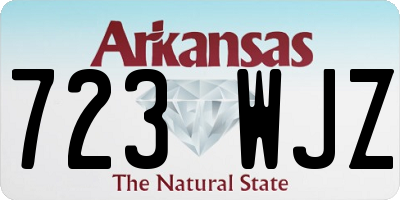 AR license plate 723WJZ