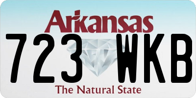 AR license plate 723WKB