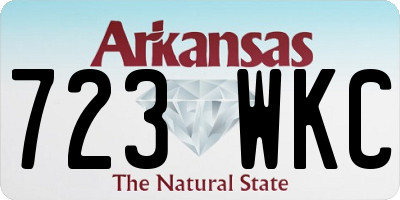 AR license plate 723WKC