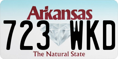 AR license plate 723WKD