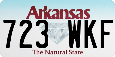 AR license plate 723WKF