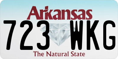 AR license plate 723WKG