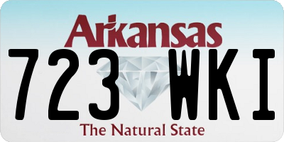AR license plate 723WKI