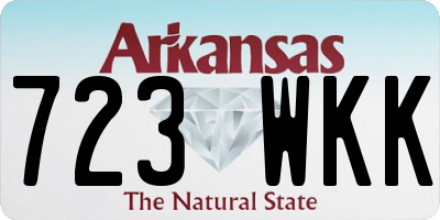 AR license plate 723WKK