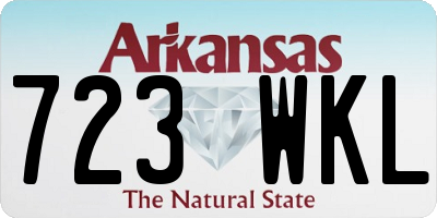 AR license plate 723WKL