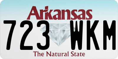 AR license plate 723WKM