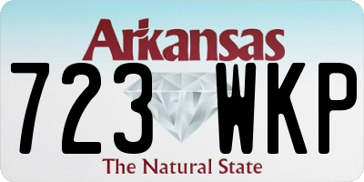 AR license plate 723WKP