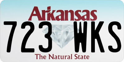 AR license plate 723WKS
