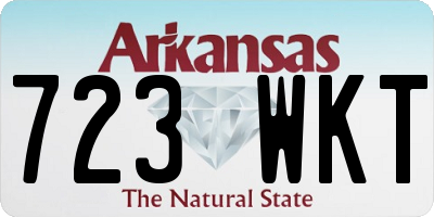 AR license plate 723WKT