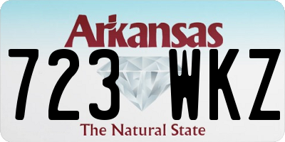 AR license plate 723WKZ