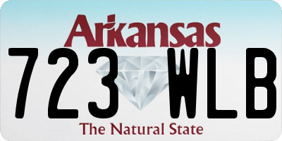 AR license plate 723WLB